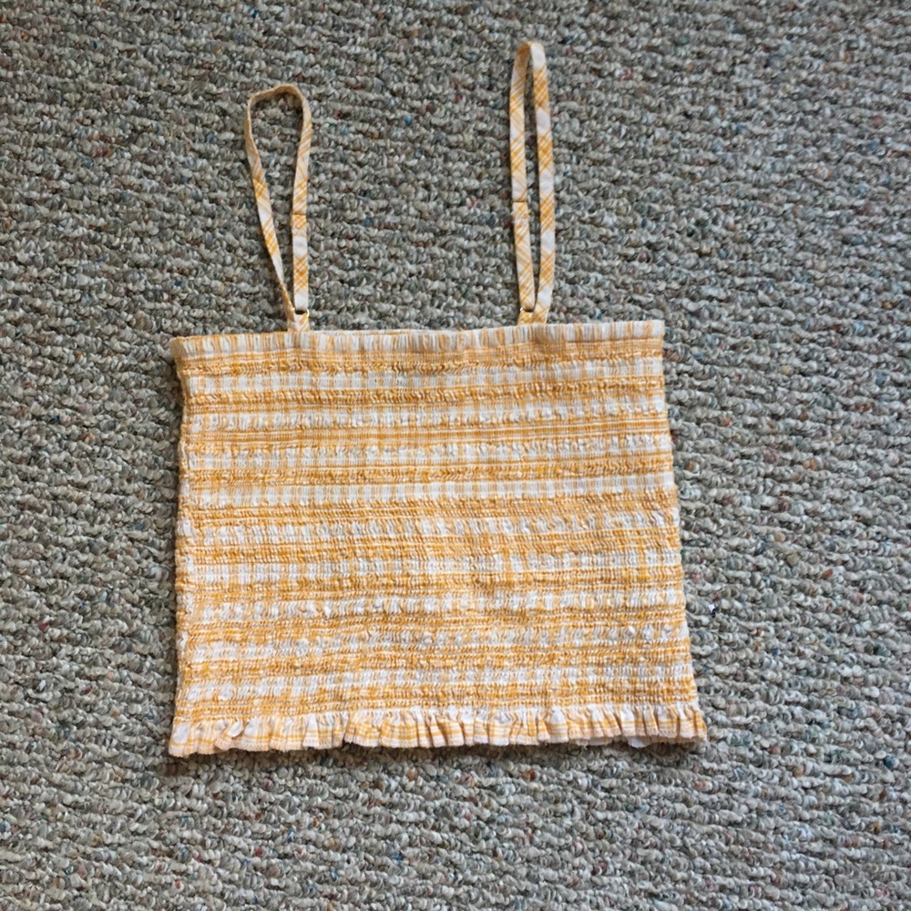 Yellow Cropped Top